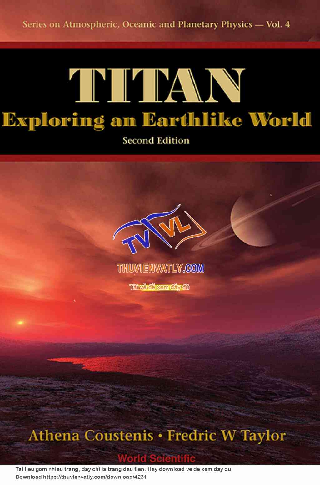 Titan - Exploring an Earthlike World