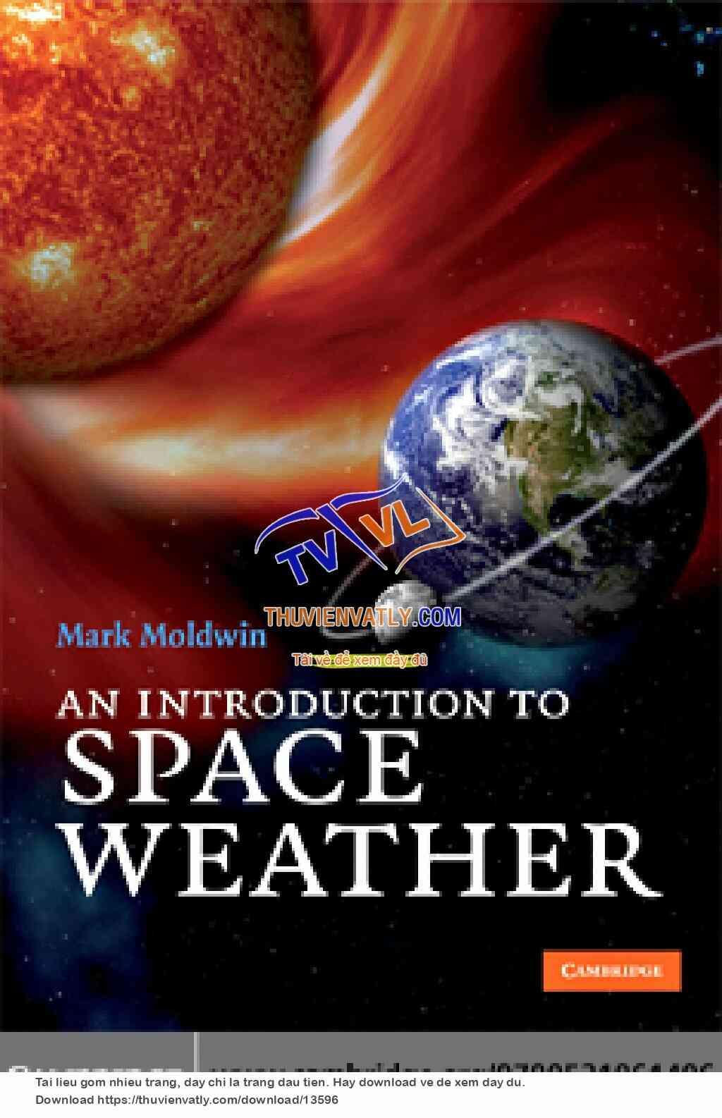An Introduction to Space Weather - M. Moldwin (Cambridge, 2008)