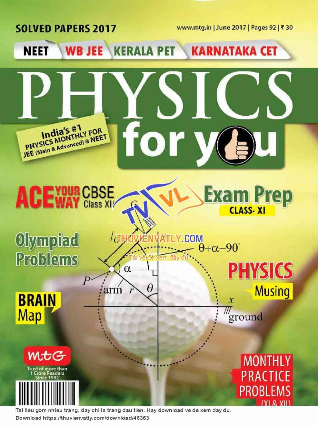Tạp chí Physics For You - Tháng 6/2017