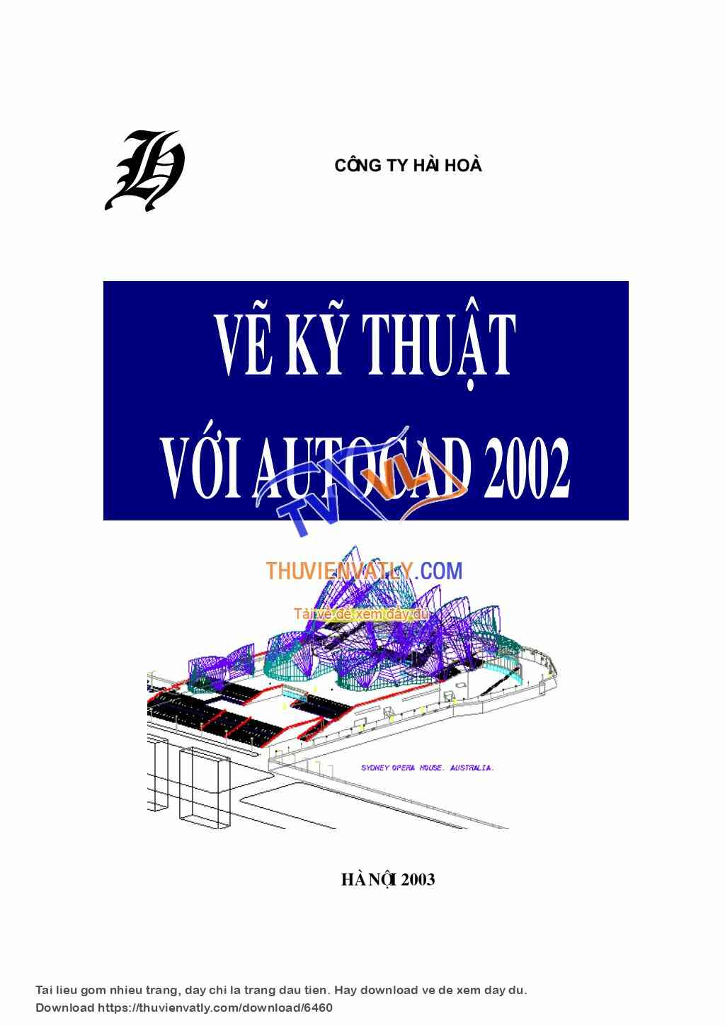 Vẽ kĩ thuật với AutoCad 2002