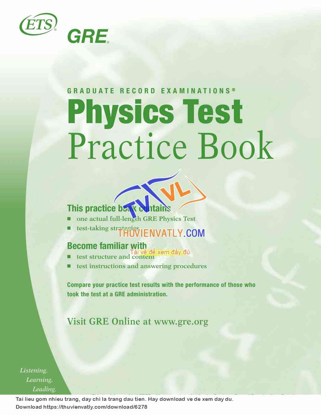 Sách luyện thi vật lý THPT  (USA)