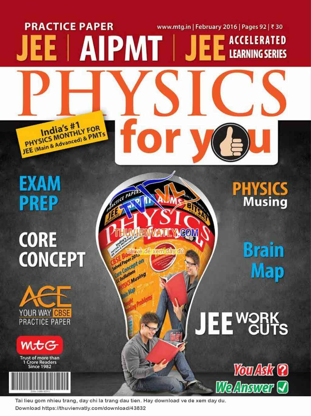 Tạp chí Physics For You, tháng 2/2016