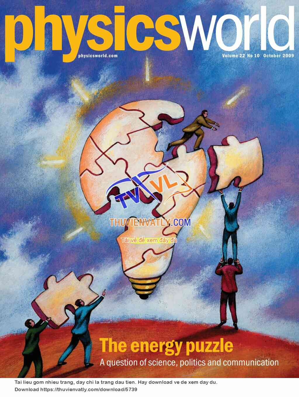 Tạp chí Physics World, số tháng 10/2009