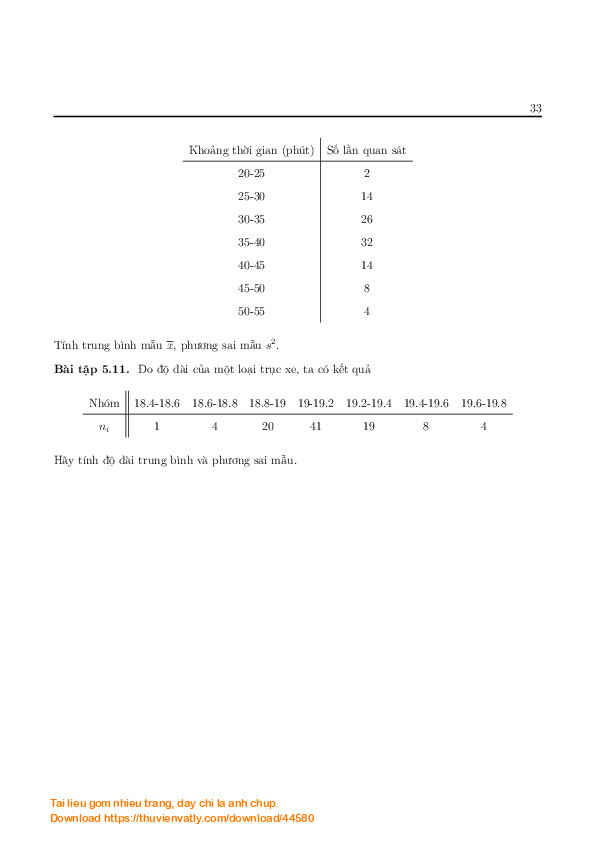 Bài tập và bài giải xác suất - thống kê