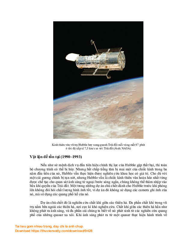 Những khám phá vĩ đại của Kính thiên văn vũ trụ Hubble