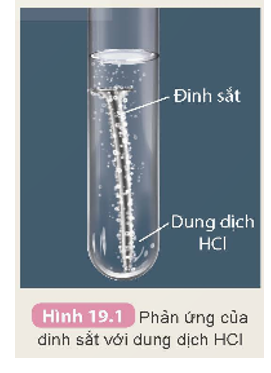 Khảo sát phản ứng của kim loại Fe, Cu với dung dịch acid

Chuẩn bị:  đinh sắt, dây đồng, hai ống nghiệm đựng cùng một lượng dung dịch HCl cùng nồng độ.

Tiến