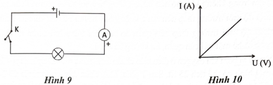 Trong mỗi ý a), b), c), d), ở mỗi câu, thí sinh chọn đúng hoặc sai. 

Trong một giờ thực hành, một học sinh mắc một mạch điện theo sơ đồ Hình 9. Biết bóng