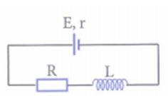Cho mạch điện có sơ đồ như hình bên: L là một ống dây dẫn hình trụ dài 10 cm, gồm 1000 vòng dây, không có lõi, được đặt trong không khí; điện trở R; nguồn
