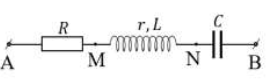 Cho một đoạn mạch xoay chiều hai đầu A, B như hình vẽ, trong đó có một điện trở  thuần, một cuộn dây không cảm thuần và một tụ điện mắc nối tiếp nhau.