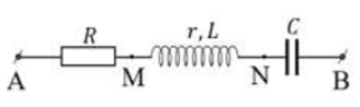 Cho một đoạn mạch xoay chiều hai đầu A, B như hình vẽ, trong đó có một điện trở thuần, một cuộn dây không cảm thuần và một tụ điện mắc nối tiếp nhau. Nếu