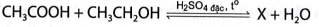 Cho phản ứng:

X có tên gọi là

A. ethyl acetate.

B. methyl acetate.

C. ethyl formate.

D. methyl formate.