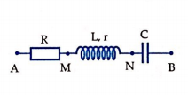 Đặt điện áp xoay chiều có giá trị hiệu dụng 100V vào hai đầu đoạn mạch AB như hình bên thì dòng điện qua đoạn mạch có cường độ là i=22cosωt ​A.  Biết điện