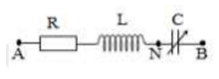 Đặt điện áp xoay chiều có giá trị hiệu dụng và tần số không đổi vào hai đầu đoạn mạch AB gồm điện trở thuần R, cuộn cảm thuần L và tụ điện có điện dung