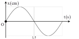 Một vật dao động điều hòa có đồ thị biểu diễn của li độ theo thời gian như hình vẽ.

Chu kỳ dao động của vật bằng