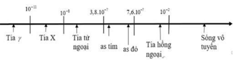 Phương pháp: 

Sử dụng lí thuyết về sóng điện từ. 

Cách giải:

Ta có thang sóng điện từ:

Sóng vô tuyến được chia thành bốn loại là: sóng dài, sóng trung, sóng ngắn, sóng cực ngắn.

⇒ Phát biểu sai là: Sóng điện từ được chia thành bốn loại là: sóng dài, sóng trung, sóng ngắn, sóng cực ngắn. 

. 