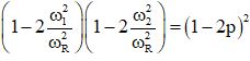 + Từ đồ thị, ta có   → p = 1,25.

Hai giá trị cho cùng điện áp hiệu dụng trên RL thõa mãn: