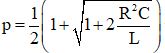 + Từ đồ thị, ta có   → p = 1,25.

Hai giá trị cho cùng điện áp hiệu dụng trên RL thõa mãn: