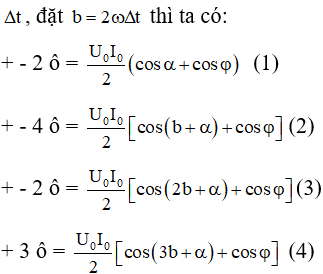 Coi khoảng trên trục hoành là

Chia (2) cho (3) được

Chia (2) cho (4) được

Thế vào (5) được:

Hiển nhiên cosb=1 vô lý nên osb=0,75