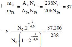 ®  t  »  0,2 tỉ năm.