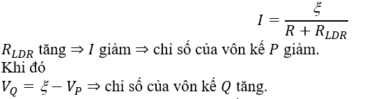 Chọn  C .

Cường độ dòng điện mạch mạch