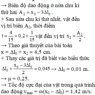 Để đơn giản, ta có thể xem dao động tắt dần của con lắc là chuỗi các dao động điều hòa mỗi nửa chu kì, với vị trí cân bằng nằm ở hai bên gốc tọa độ O và cách O một đoạn 