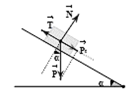 Đáp án đúng là A

Khi cân bằng thì T = Pt = P.sinα = mg.sinα = 4,9 N.