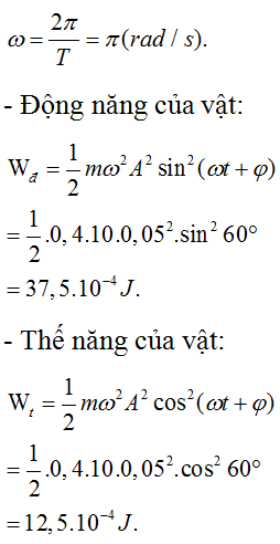 - Tần số góc: 