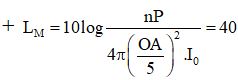 dB (1)

dB (2)

+ Lấy (2)  -  (1) ta được:

®  n = 36 