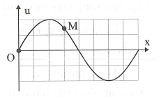 Trên một sợi dây có sóng ngang hình sin truyền qua theo chiều dương của trục Ox. Tại thời điểm t0 một đoạn của sợi dây có hình dạng bên. Hai phần tử M