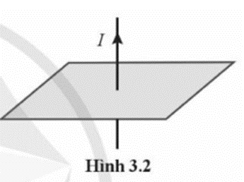 Các đường sức từ xung quanh một dây dẫn thẳng dài mang dòng điện I (Hình 3.2) có hình dạng nào sau đây? (ảnh 1)