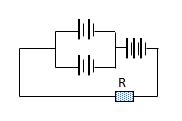 Cho mạch điện có sơ đồ như hình vẽ:

Biết:E=1,5 V,r=1Ω,R=6Ω. Cường độ dòng điện qua mạch chính là?