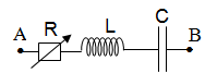 Cho mạch điện như hình vẽ. Biết L=1πH,C=2.10−4πF,uAB=200cos100πtV    . R phải có giá trị bằng bao nhiêu để công suất tỏa nhiệt trên R là lớn nhất? Tính