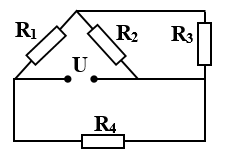 Cho mạch điện như hình vẽ. Biết R1=18Ω; R2=20Ω; R3=30Ω, cường độ dòng điện qua nguồn là I = 0,5 A và hiệu điện thế hai đầu R3 là U3=2,4V. Giá trị của điện