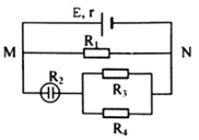 Cho mạch điện như hình vẽ:E=13,5 V;r=1Ω; R1=3Ω; R2=R3=4Ω   .Bình điện phân đựng dung dịchCuSO4, anốt bằng đồng, có điện trởR2=4Ω. Tính khối lượng đồng