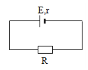 Cho mạch điện như hình vẽ.

Suất điện động E = 28V, điện trở trong r = 2Ω, R = 5Ω. Độ lớn của cường độ dòng điện trong mạch chính là