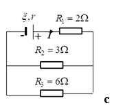 Cho sơ đồ mạch điện như hình vẽ. Biết r = 1Ω. Suất điện động E của nguồn bằng tích của cường độ dòng điện I nhân với giá trị điện trở nào dưới đây?