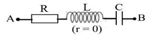 Đặt điện áp  \(u = 120\sqrt 2 cos\left( {100\pi t + 0,5\pi } \right)V\)   vào hai đầu đoạn mạch như hình vẽ bên. Biết  \(R = 50\Omega ,L = \frac{{0,4}}{\pi