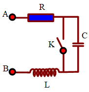 Đặt điện áp xoay chiều u=U2cosωt+φ vào hai đầu đoạn mạch AB gồm điện trở  R=24Ω, tụ điện và cuộn cảm thuần mắc nối tiếp (hình H1). Ban đầu khóa K đóng,