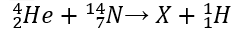 Dùng hạt α có động năng K bắn vào hạt nhân N714 đứng yên gây ra phản ứng

Phản ứng này thu năng lượng 1,21 MeV và không kèm theo bức xạ gamma. Lấy khối