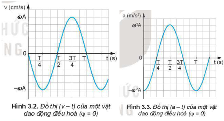 Dùng thước kẻ (loại 20 cm) để xác định xem trên đồ thị (v – t) Hình 3.2, tại thời điểm nào độ dốc của đồ thị bằng 0 và tại thời điểm nào độ dốc của đồ thị cực đại. Từ đó, so sánh độ lớn của gia tốc trên đồ thị (a - t) Hình 3.3 ở các thời điểm tương ứng.     (ảnh 1)