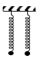 Hai con lắc lò xo giống hệt nhau được treo vào hai điểm ở cùng độ cao, cách nhau 6 cm. Kích thích cho hai con lắc dao động điều hòa theo phương thẳng đứng