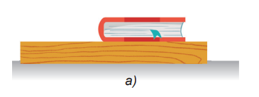 Hãy chỉ ra các cặp lực và phản lực trong hai trường hợp sau:

a) Quyển sách nằm yê n  trên mặt bàn (Hình 16.3a).

 

b) Dùng búa đóng đinh vào gỗ (Hình