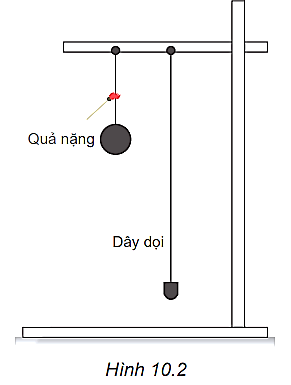 Hãy thực hiện thí nghiệm (Hình 10.2) để kiểm tra dự đoán về phương và chiều của sự rơi tự do. (ảnh 1)