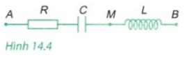 Mạch điện xoay chiều gồm có R = 40Ω, C = 1/4000π F , L = 0,1/π H. Biết hiệu áp tức thời hai đầu mạch u = 120√2cos100πt (V). 

Tính UAM  (H.14.4)