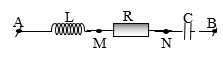 Một đoạn mạch điện AB gồm cuộn dây thuần cảm có độ tự cảm L, điện trở thuần R và tụ điện C mắc nối tiếp theo đúng thứ tự trên, M là điểm nối giữa cuộn