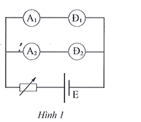 Một học sinh đo cường độ dòng điện đi qua các đèn Đ1 và Đ2 (hình 1) được các giá trị lần lượt là I1=2,0±0,1A ;  I2=1,5±0,2A .

Cường độ dòng điện I trong