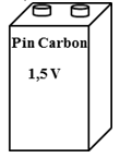 Một viên Pin khi mua từ cửa hàng có ghi các thông số như hình vẽ. Thông số 1,5 V cho ta biết điều gì