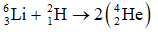 Phản ứng: 

Tỏa năng lượng điện 22,4 MeV. Tính khối lượng nguyên tử của  . (Khối lượng của  và  lần lượt là 2,01400u và 4,00150u).