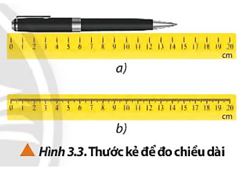 Quan sát Hình 3.3, em hãy xác định sai số dụng cụ của hai thước đo.