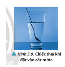 Quan sát Hình 5.9, nhận xét về hình dạng của chiếc thìa. Thực hiện thí nghiệm kiểm chứng và giải thích.